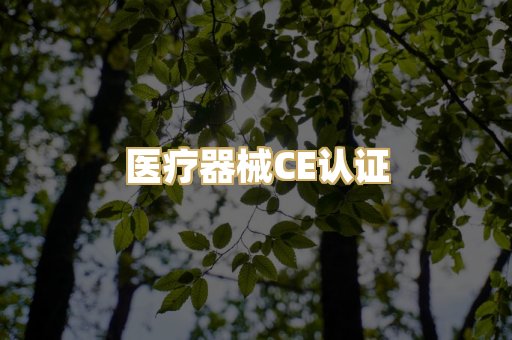 医疗器械CE认证